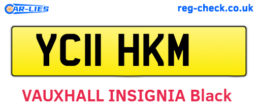 YC11HKM are the vehicle registration plates.