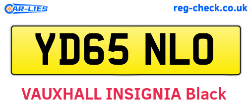 YD65NLO are the vehicle registration plates.