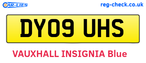 DY09UHS are the vehicle registration plates.