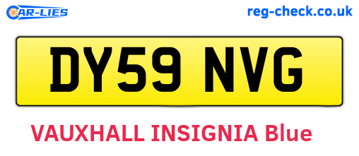 DY59NVG are the vehicle registration plates.