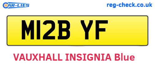 M12BYF are the vehicle registration plates.