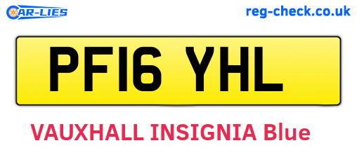 PF16YHL are the vehicle registration plates.