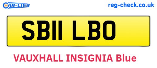 SB11LBO are the vehicle registration plates.