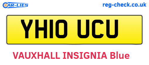 YH10UCU are the vehicle registration plates.