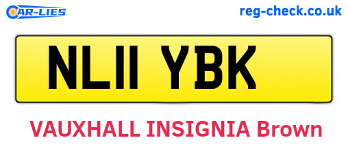 NL11YBK are the vehicle registration plates.