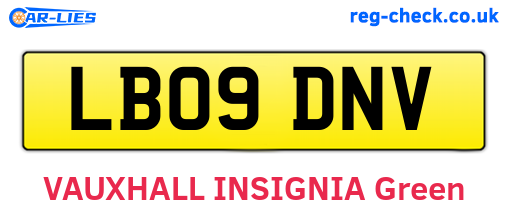 LB09DNV are the vehicle registration plates.