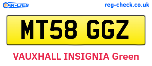 MT58GGZ are the vehicle registration plates.