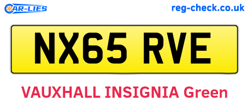 NX65RVE are the vehicle registration plates.