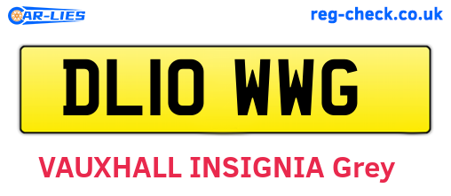 DL10WWG are the vehicle registration plates.