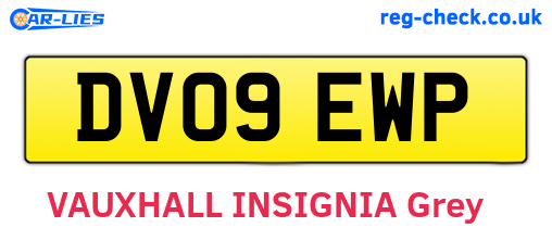 DV09EWP are the vehicle registration plates.