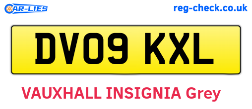 DV09KXL are the vehicle registration plates.