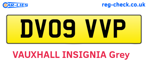 DV09VVP are the vehicle registration plates.