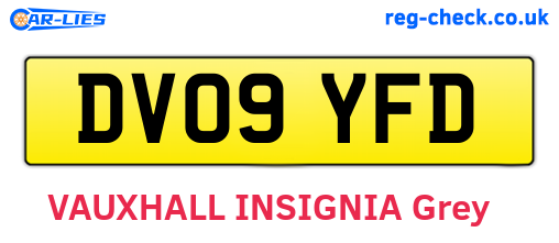 DV09YFD are the vehicle registration plates.