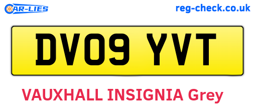 DV09YVT are the vehicle registration plates.