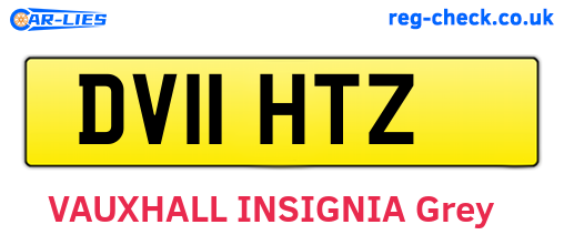 DV11HTZ are the vehicle registration plates.