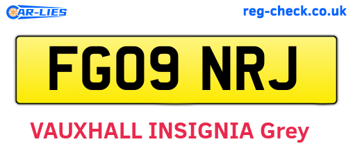 FG09NRJ are the vehicle registration plates.