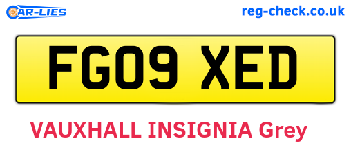 FG09XED are the vehicle registration plates.