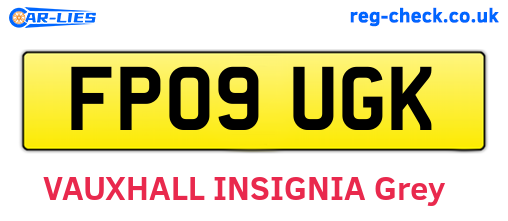FP09UGK are the vehicle registration plates.