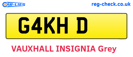G4KHD are the vehicle registration plates.
