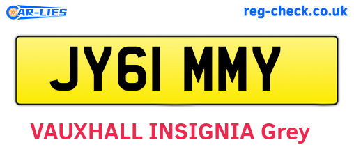 JY61MMY are the vehicle registration plates.
