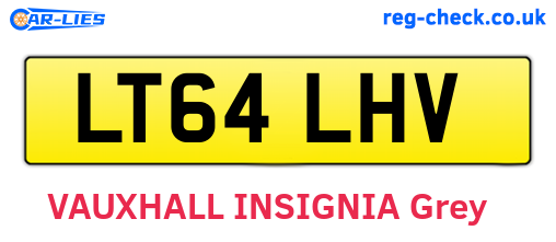 LT64LHV are the vehicle registration plates.