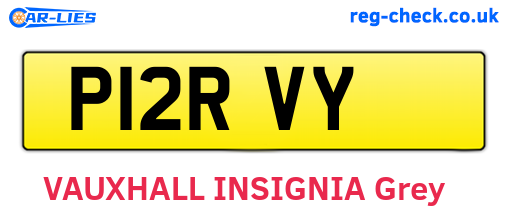 P12RVY are the vehicle registration plates.