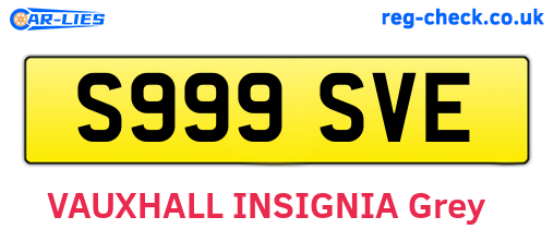 S999SVE are the vehicle registration plates.