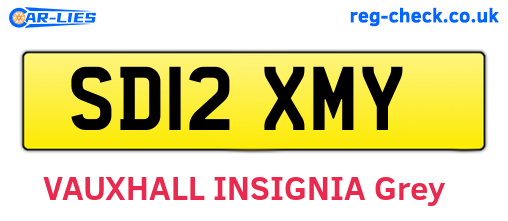 SD12XMY are the vehicle registration plates.