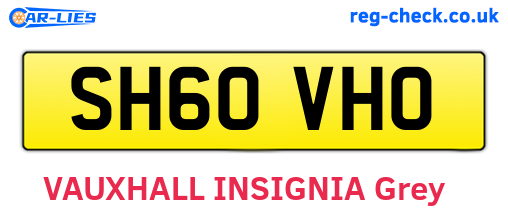 SH60VHO are the vehicle registration plates.