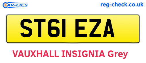 ST61EZA are the vehicle registration plates.