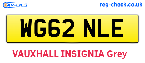 WG62NLE are the vehicle registration plates.