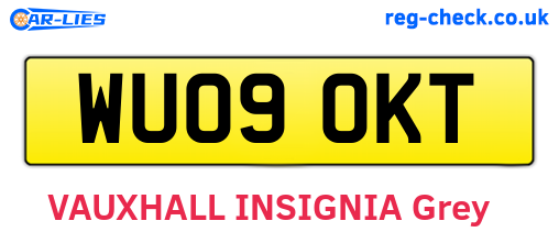 WU09OKT are the vehicle registration plates.
