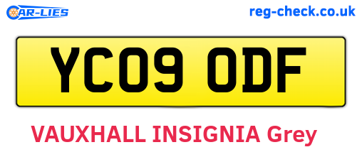 YC09ODF are the vehicle registration plates.