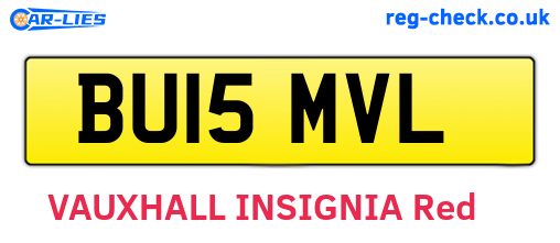 BU15MVL are the vehicle registration plates.