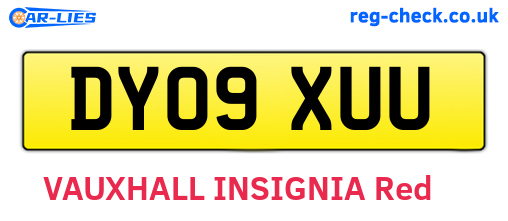 DY09XUU are the vehicle registration plates.