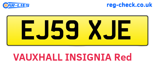 EJ59XJE are the vehicle registration plates.