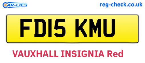 FD15KMU are the vehicle registration plates.