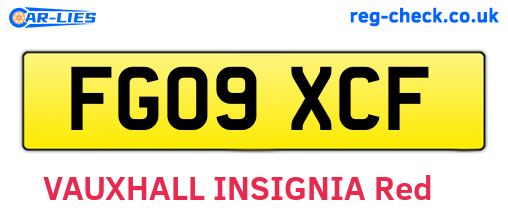 FG09XCF are the vehicle registration plates.