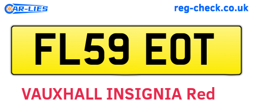FL59EOT are the vehicle registration plates.