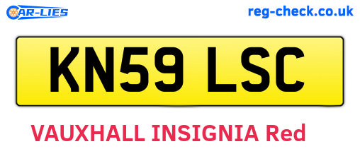 KN59LSC are the vehicle registration plates.