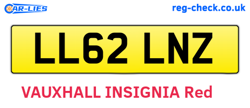LL62LNZ are the vehicle registration plates.