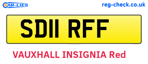 SD11RFF are the vehicle registration plates.