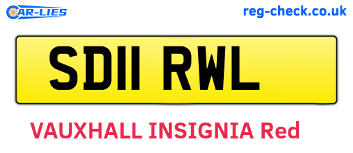SD11RWL are the vehicle registration plates.