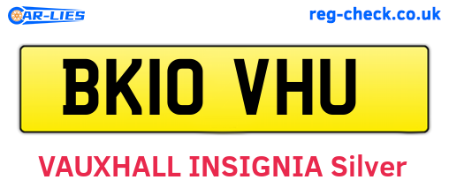 BK10VHU are the vehicle registration plates.