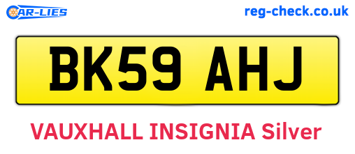 BK59AHJ are the vehicle registration plates.