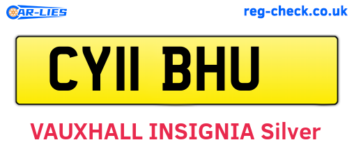 CY11BHU are the vehicle registration plates.