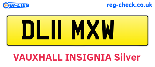 DL11MXW are the vehicle registration plates.
