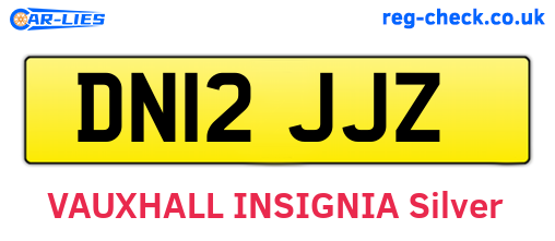 DN12JJZ are the vehicle registration plates.
