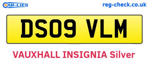 DS09VLM are the vehicle registration plates.