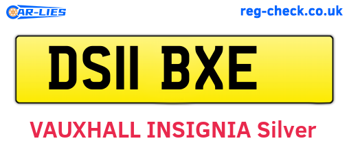 DS11BXE are the vehicle registration plates.